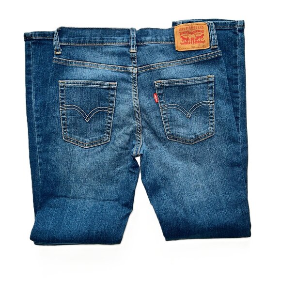 Boy's Levi's Jeans 512 Slim Taper 14 Reg Blue Denim 27Wx27L - Picture 3 of 12